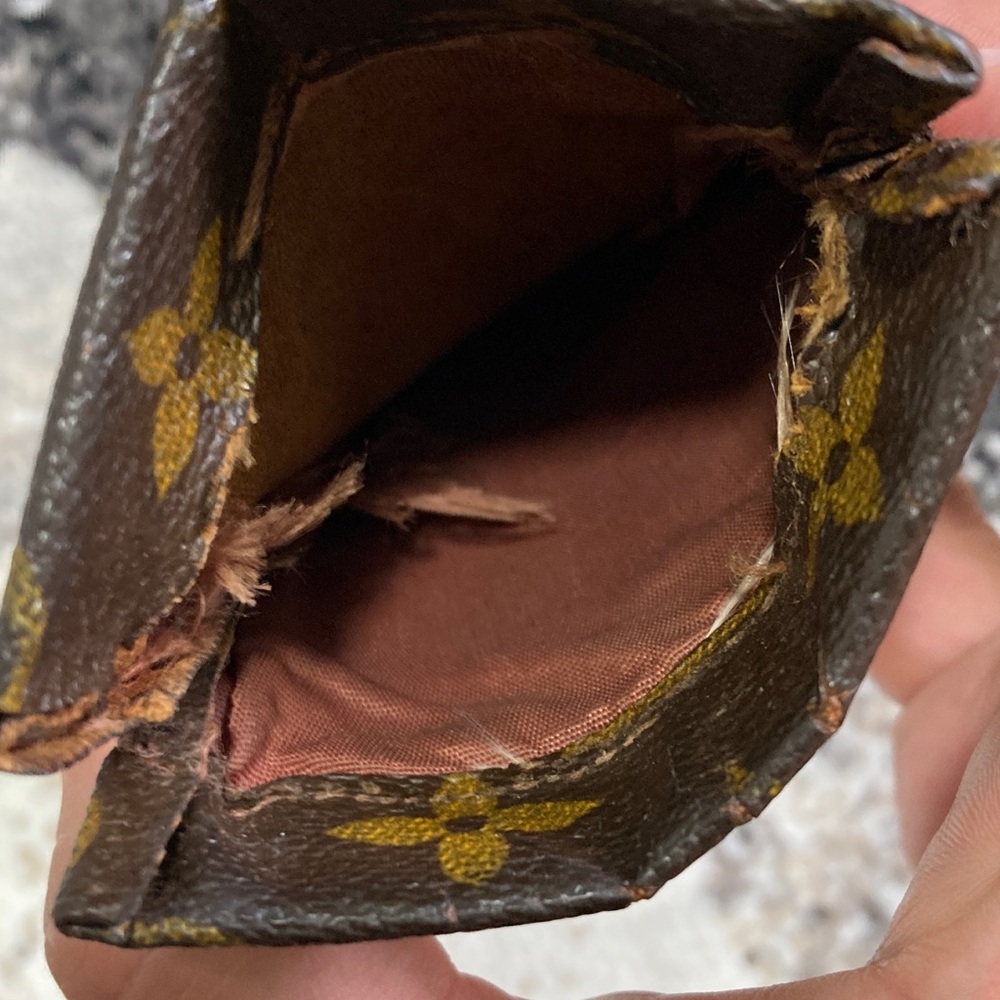 Vintage Louis Vuitton Monogram Brown and Gold eyeglasses Pouch - Picture 3 of 5
